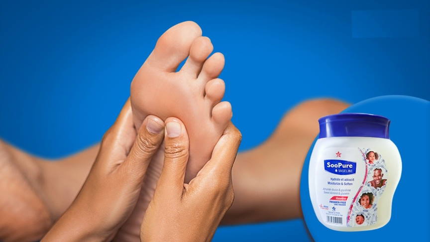 vaseline on feet